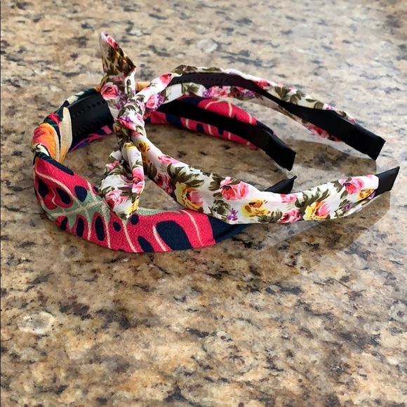 2 new Floral headband (turban & top knot style) - Picture 2 of 4